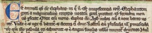 Ejemplo manuscrityo de caligrafía gótica carácter textura