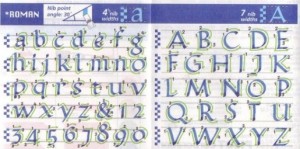 Tutorial orden trazos alfabeto romano con Pilot parallel pen 38mm