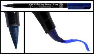 Ejemplo trazo Sakura Koi Coloring Pen Brush 2