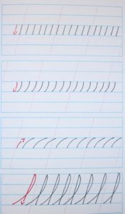 Ejercicios para mejorar caligrafía cursiva