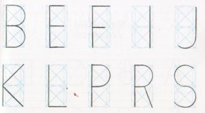 Proporciones geométricas alfabeto romano 2