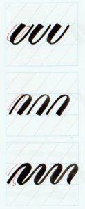 Ejercicios caligrafía brushscript 5