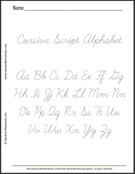 Ejercicios De Caligrafía Con Letra Ligada Para Niños Alfabeto Completo 03a