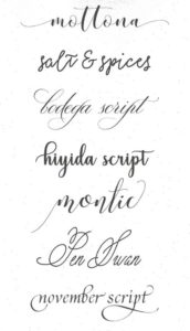 Caligrafía ara tatuajes escrita a mano