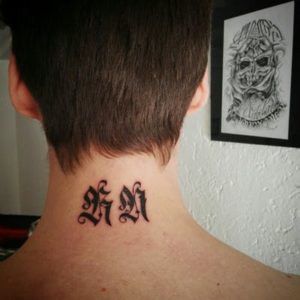 Tatuaje caligrafía gótica 2