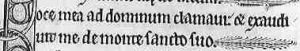 Texto original en Gótica Textura Quadrata siglo XIII salterio