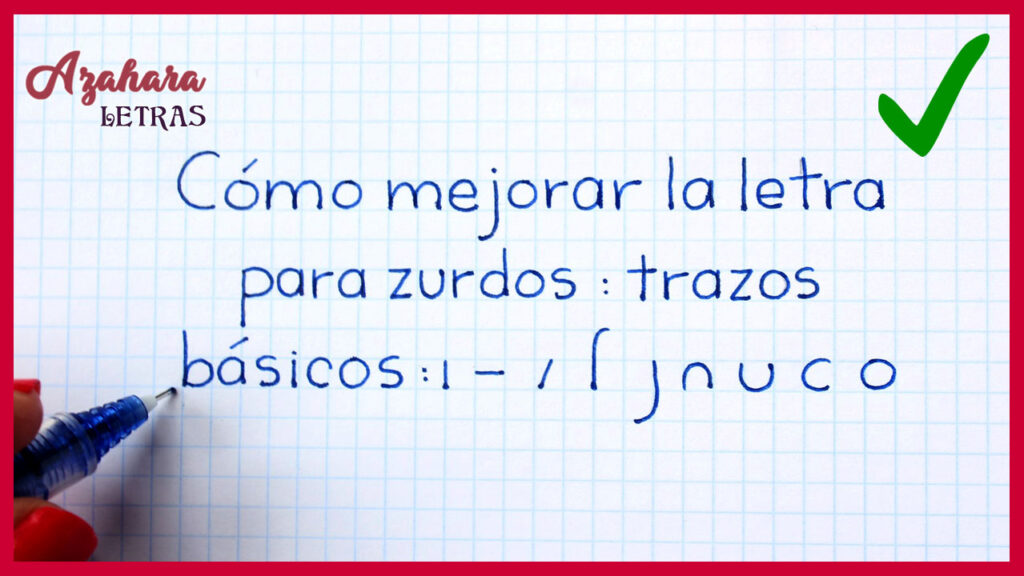 Ejercicios para mejorar letra para zurdos