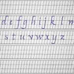 Caligrafía Itálica con Bolígrafo: Alfabeto en minúsculas